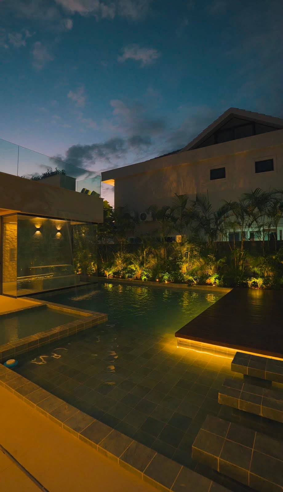 Área da piscina